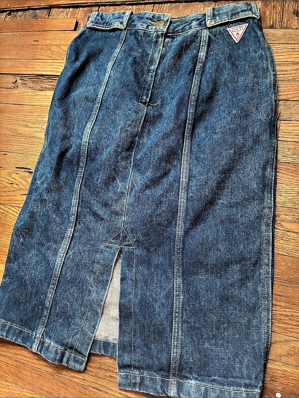 Guess Georges Marciano for Guess Jean Skirt in Blue Waist 31